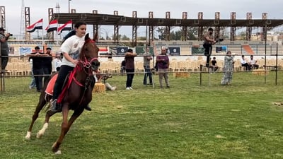 فيديو: الخيول صالت وجالت والناس رقصت في مهرجان كركوك للربيع