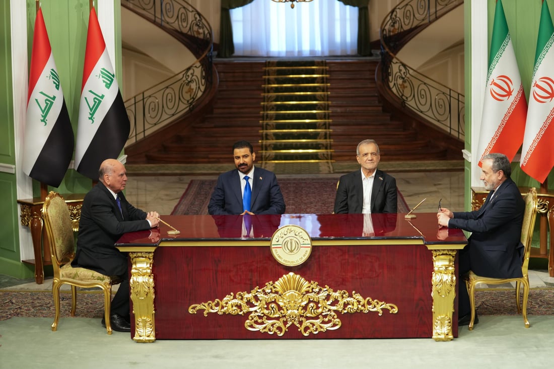 الزيدي وبزشكيان يرعيان توقيع 4 اتفاقيات لتعزيز التعاون بين بغداد وطهران