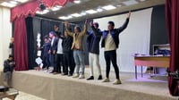 محافظ النجف حضر ومدير التربية.. معهد الفنون الجميلة يعو...
