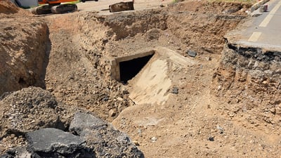 شەقامی بەرامبەر دادگای سلێمانی داچووە