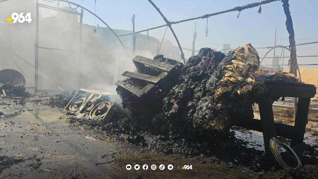 دووەمجارە کەمپی کەپەرتوو دەسوتێت