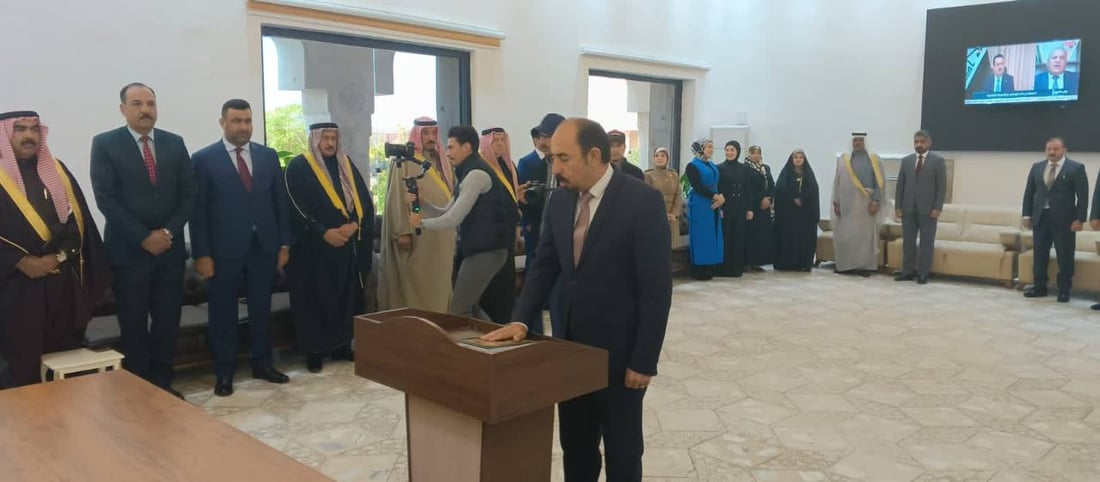 أعضاء مجلس محافظة الأنبار عن حزب تقدم يؤدون اليمين الدستورية (صور)
