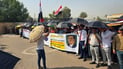 تظاهرة المظلات تغلق طريق مجلس الخدمة الاتحادي: لا للازدواج الوظيفي (فيديو)