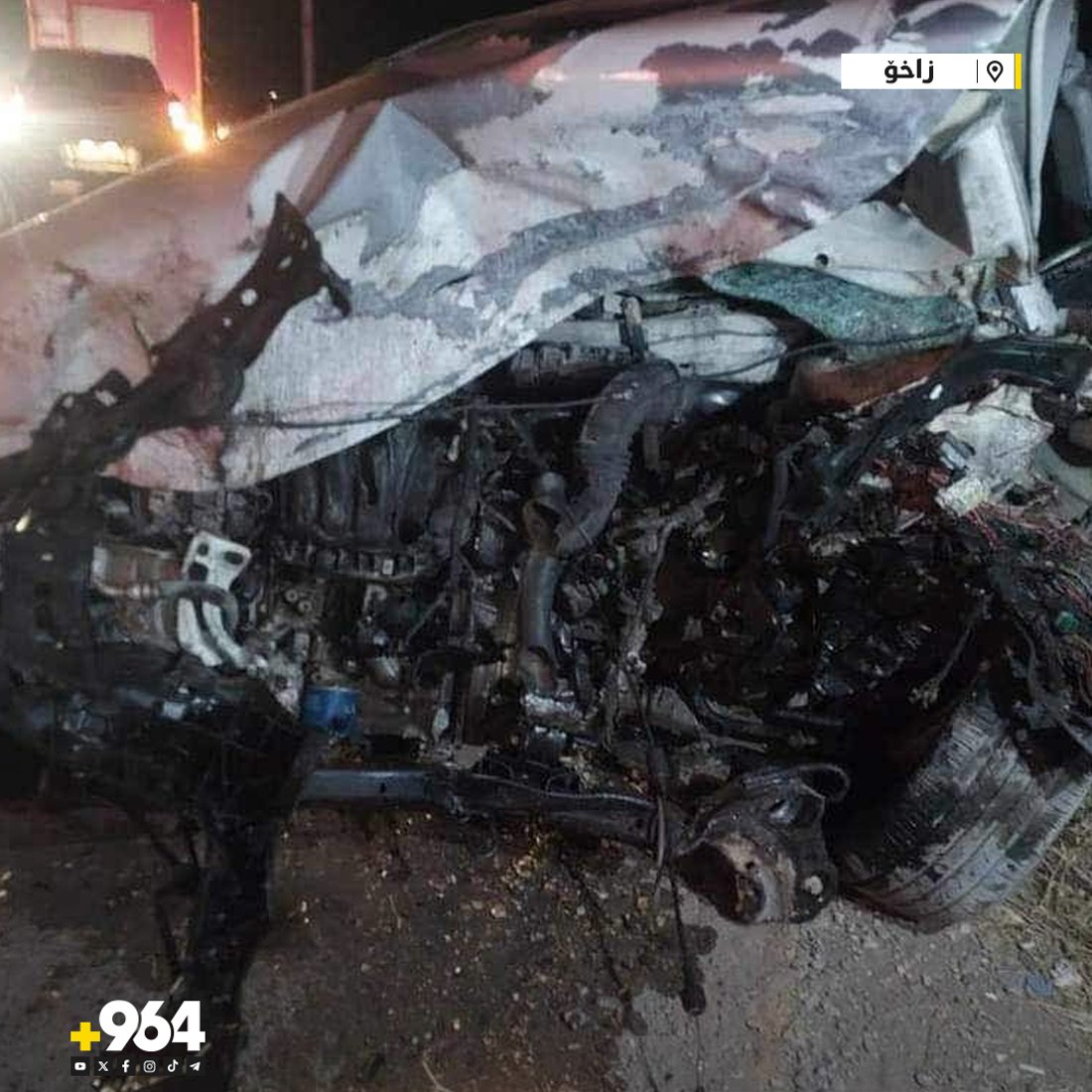 لە زاخۆ شۆفێر و منداڵێک مردن و شەش کەسی دیکە بریندارن