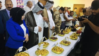 مزارعو شمال البصرة يستعرضون 40 صنفاً من التمور.. من البرحي والأشرسي حتى الدگل