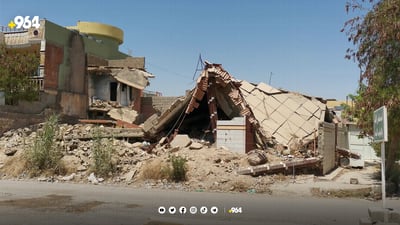 هێشتا بەشێک لە خانووە رووخاوەکانی دوزخورماتوو نۆژەن نەکراونەتەوە