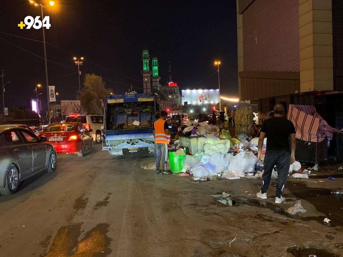 غرامات ضد أصحاب البسطات في سوق سهام العبيدي إذا استمروا بتكديس النفايات بعد السابعة