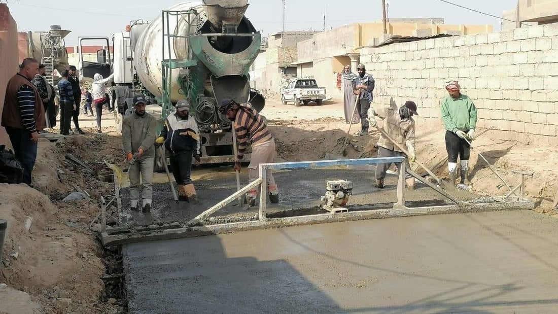 لأول مرة منذ نحو 30 عاماً.. “التبليط” يصل حي سعيد بن جبير في واسط