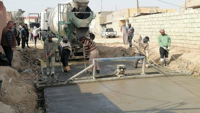 لأول مرة منذ نحو 30 عاماً.. “التبليط” يصل حي سعيد بن جبير في واسط