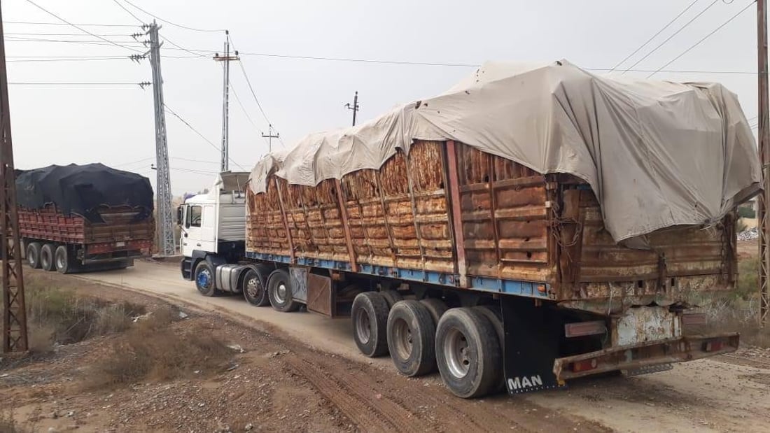 “قافلة سكراب” تسقط بيد شرطة ديالى.. وحجز السواق وشاحناتهم