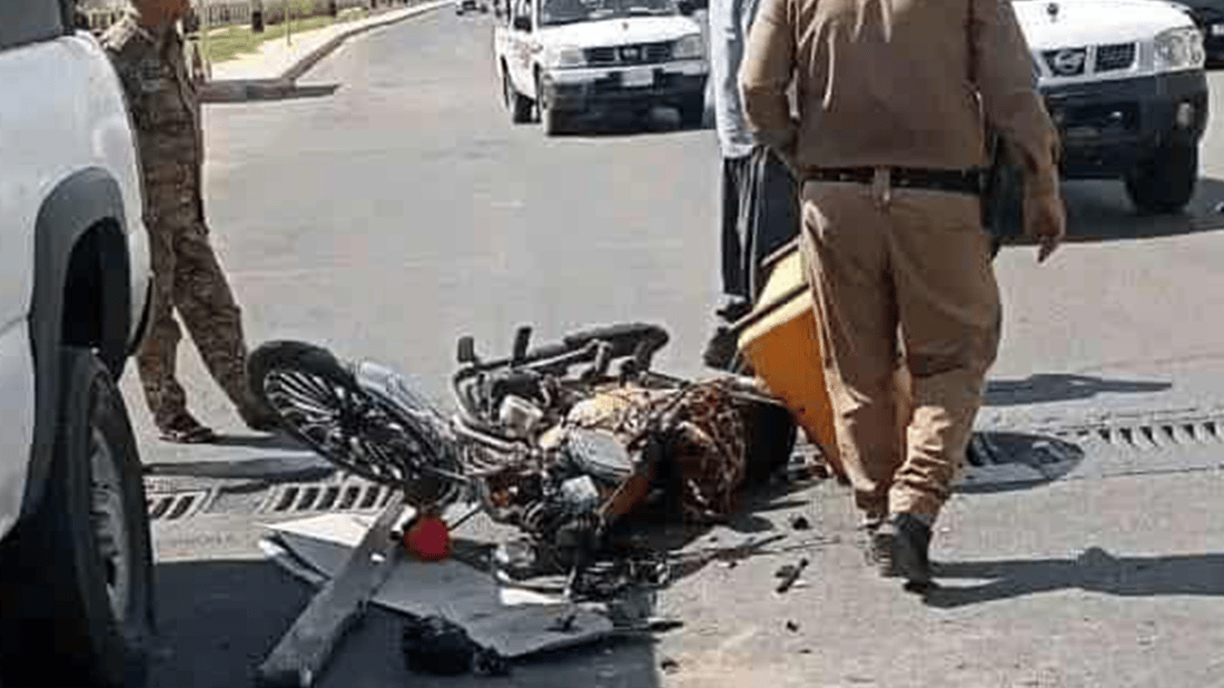 نەگەیشت خواردنەکە ببات؛ ماتۆڕسوارێکى دیلیڤەرى بە رووداوى هاتوچۆ گیانى لەدەستدا