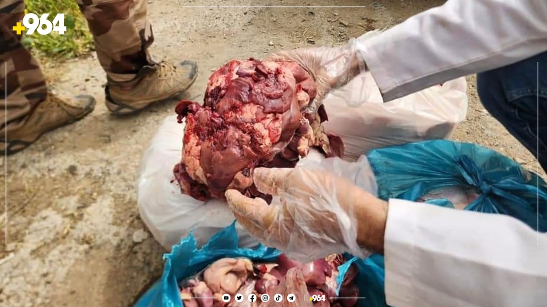 لە هەڵەبجە 150 کیلۆ گۆشت دەستی بەسەردا گیرا