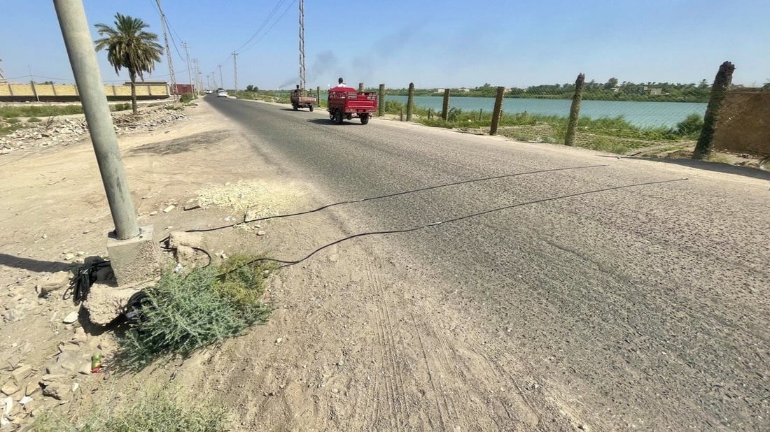 صور: حساسات على الإسفلت في البصرة تقيس حجم الازدحام المروري