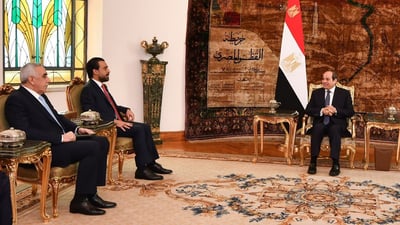 الحلبوسي والسيسي يبحثان تفعيل التعاون الثلاثي بين العراق ومصر والأردن