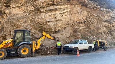 Rockfall disrupts water supply in Erbil’s Soran