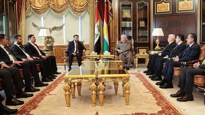 علاقات تاريخية وتعاون في الإعمار والبيئة محور مباحثات كناوي والبارزاني