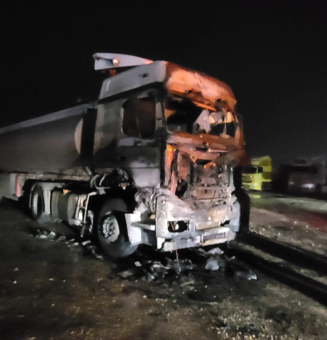 لە زاخۆ تانکەرێک ئاگریگرت