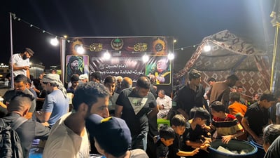 فيديو: المواكب الكسنزانية تتخذ من كراج البصرة الموحد مقراً لخدمة زوار الأربعين