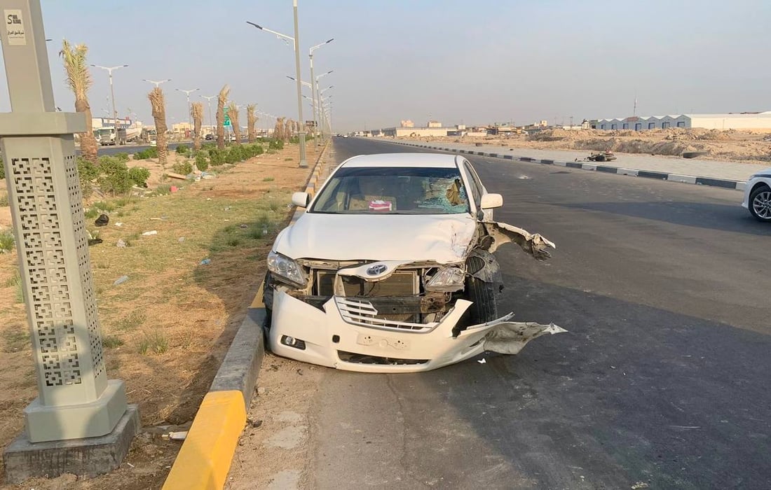 كامري تسير “رونك سايد” تصدم دراجة نارية وتقتل صاحبها في البصرة