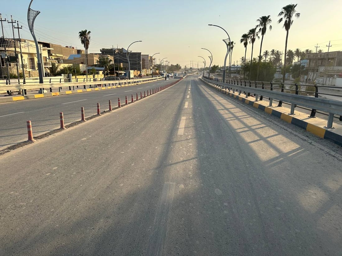 سرقات وخلل في “الجوين”.. جسر الجمهورية الجديد وسط الديوانية مغلق (صور)