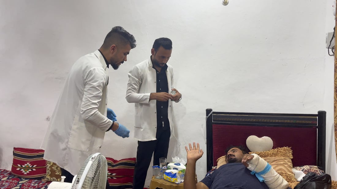 Mobile clinic in Maysan offers low-cost and free in-home nursing care