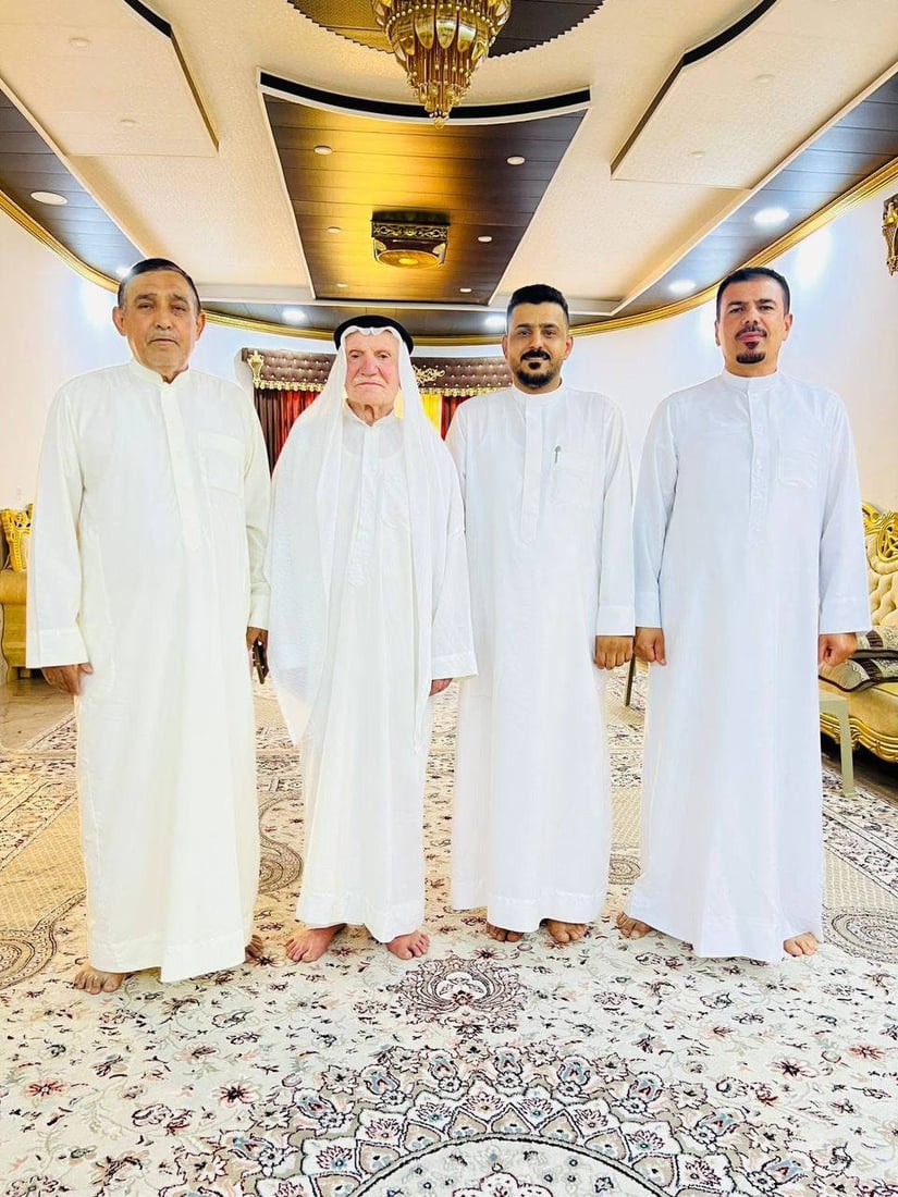 بعمر 92 عاماً… شيخ خلف يدخل القفص الذهبي مجدداً ويشعل الفرح في بيجي!