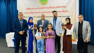 لە پێشبڕکێى چوار پارێزگا کچانى خورماتوو یەکەمن