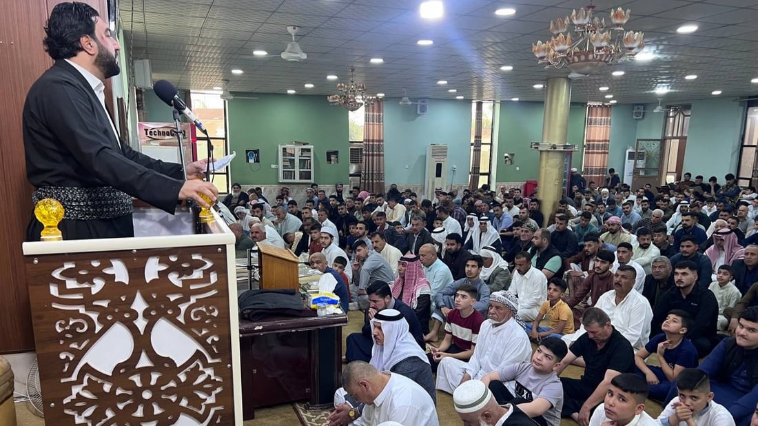 خطيب داقوق يدعو لتشكيل الحكومة المحلية في كركوك.. صور من الجامع الكبير بـ “خورز”