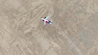 وەزارەتی گواستنەوە: ئەو فڕۆکەیەی لە بیابانی سەماوە بینراوە، تەنیا “خەیاڵی مانگی دەستکرد” بووە