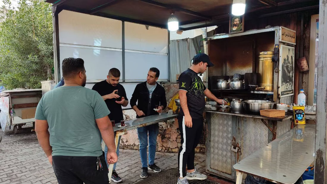 Baghdad tea stand’s special blend draws customers from across the city