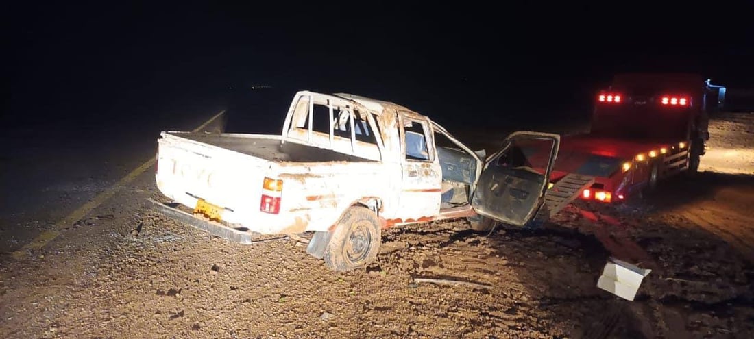 وفاة السائق وإصابة شخص بحادث سير في ميسان