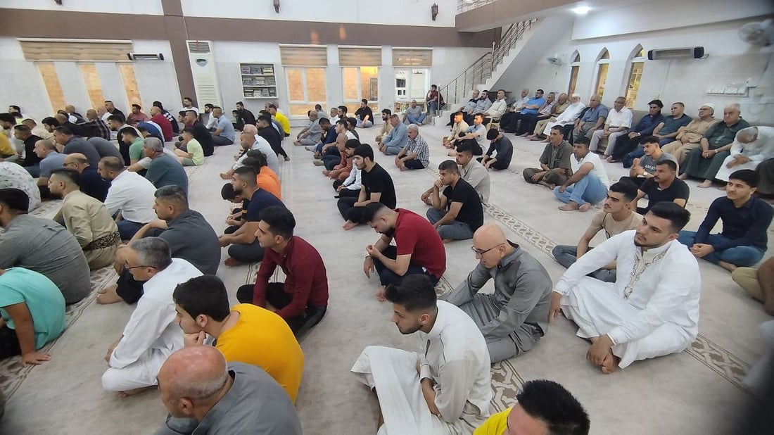 صور من صلاة العيد في مسجد “الشهيدان” وسط كركوك