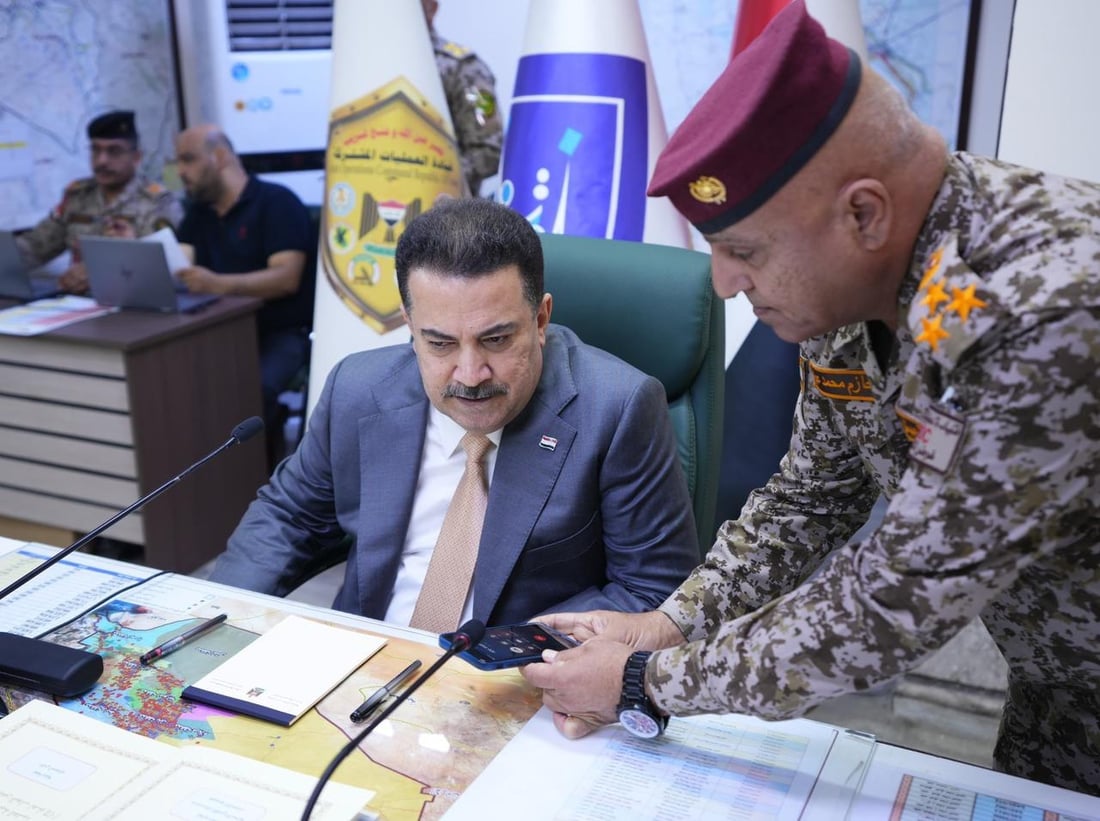 السوداني من مقر قيادة العمليات: لن نفرض حظراً للتجول يوم الاقتراع