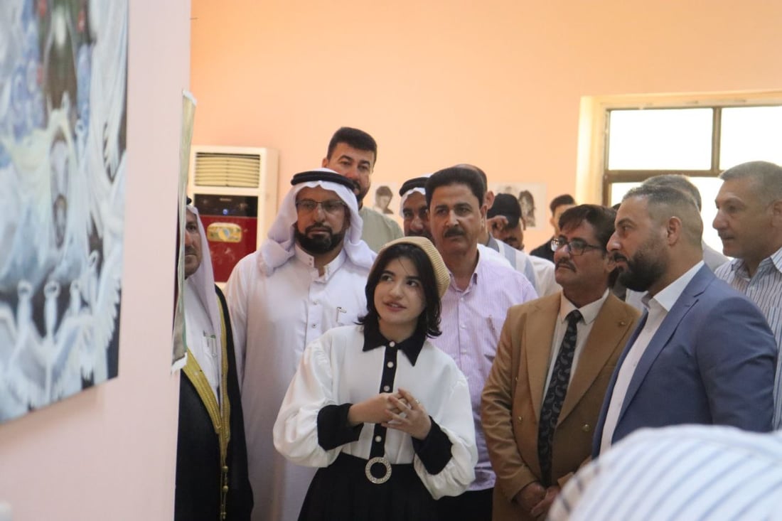 ناريمان العبيدي من حديثة.. عمرها 18 عاماً لكن الجميع وقف يتأمل أعمالها (صور)