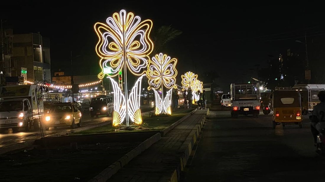 صور من مدينة الصدر: البلدية نصبت “مجسمات فريدة” لكن الإنارة لا تعمل!