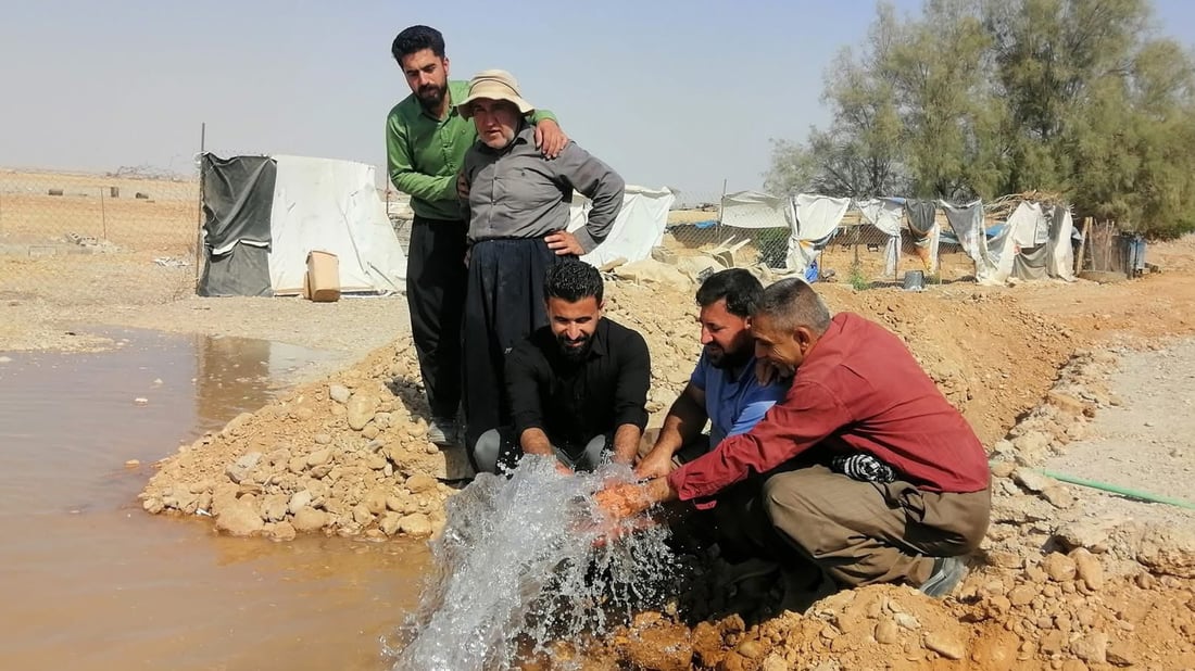بیره‌ وشكبووه‌كانى ئاو له‌گه‌ڵ بیره‌كانى دیكه‌ به‌یه‌كه‌وه‌ ده‌بسترێته‌وه‌ بۆ دابینكردنى ئاو بۆ ماڵان