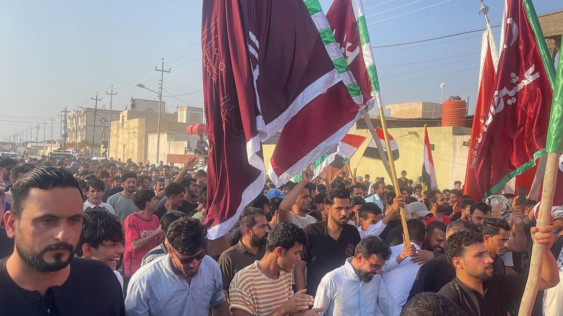 فيديو: احتجاجات “مناطق النفط” بالبصرة تتوسع إلى الدير.. تظاهرة حاشدة “وتهديد”