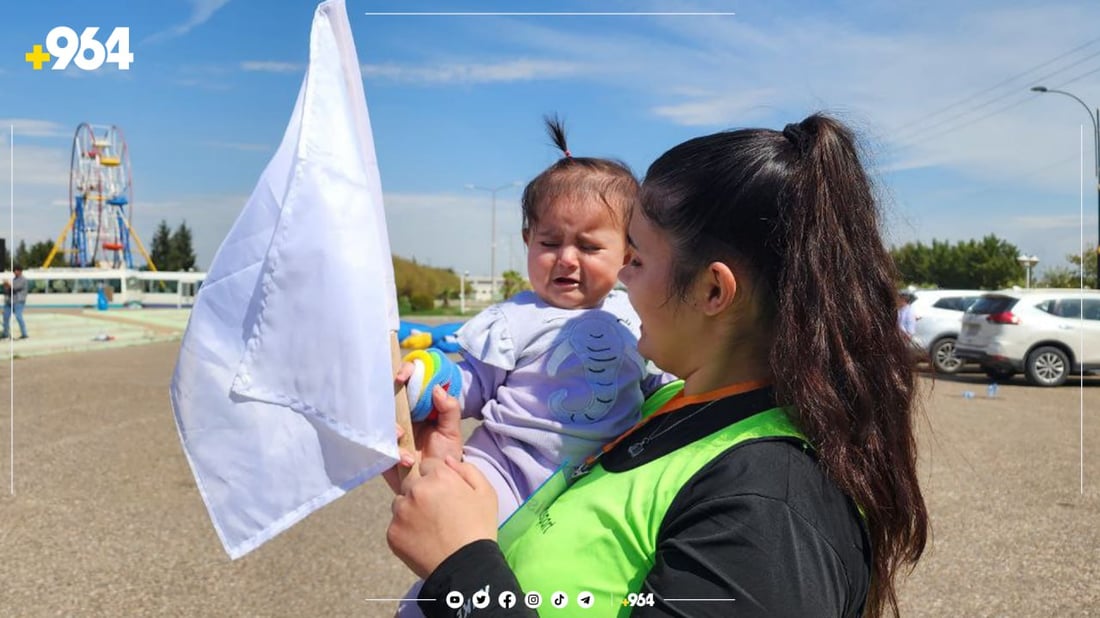 فۆتۆ: نور و كچه‌ هه‌شت مانگه‌كه‌ی پێكه‌وه‌ له‌ دنیای وه‌رزشدان
