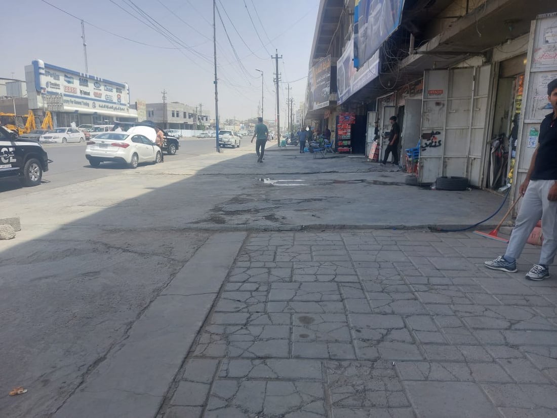 عادت الإطارات إلى داخل المحلات والرصيف أصبح واسعاً.. صور من شارع مشن في الكرادة
