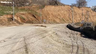 مەترسی لەسەر رێگای هامڵتۆن هەیە؛ رۆچوون لە نزیک گوندی بەرزێوە دروستبووە