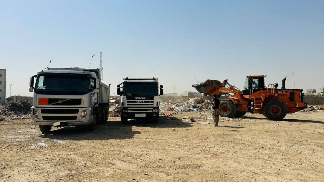 ئەو بارهەڵگرانەی خۆڵ و خاشاکیان لە گەڕەکی نیشتمانی هەولێر فڕێدابوو دەستیان بەسەرداگیرا