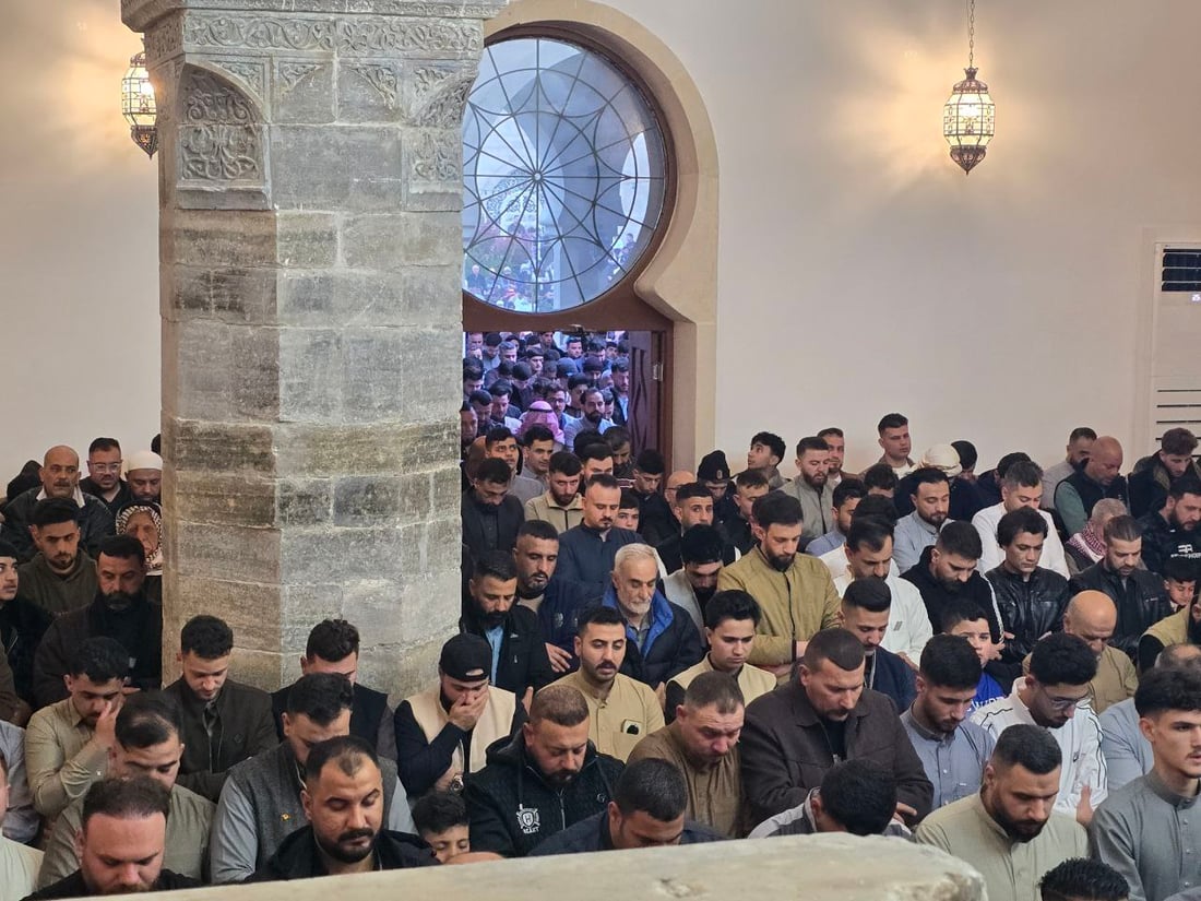 جامع النوري الكبير في الموصل يقيم أول صلاة عيد بعد إعادة إعماره