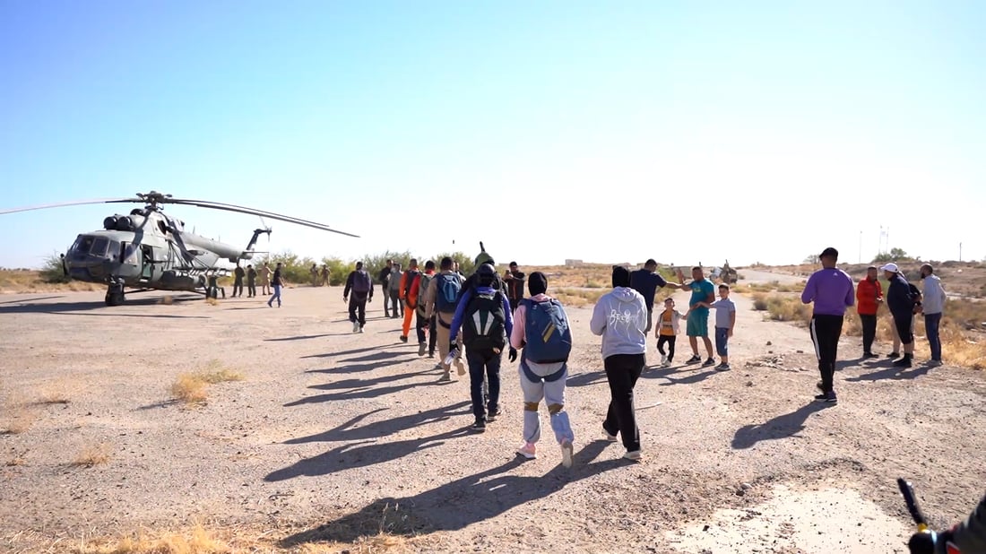 Skydivers train over Lake Habbaniyah as Iraq prepares for international competitions