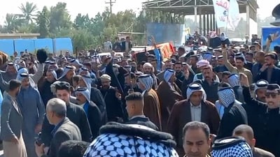 فيديو: تشييع مهيب لشيخ الجبور “آل دانة” في المناذرة