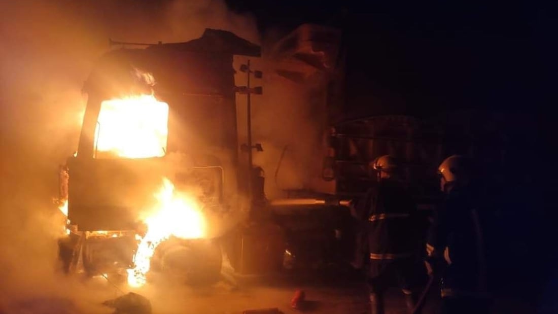 شاحنة ومنزل ومحل.. ثلاثة حرائق في بابل والخسائر بالملايين (صور)