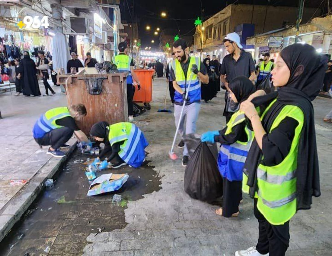 صور: بلدية السماوة لا تغطي 1600 موكب والمتطوعون نظفوا الشوارع بعد ليلة الزناجيل