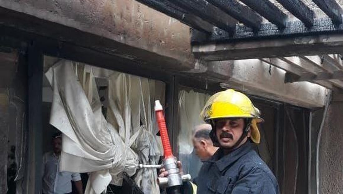 البصرة: تماس كهربائي يحرق “بالكونة” الشيراتون (صور)