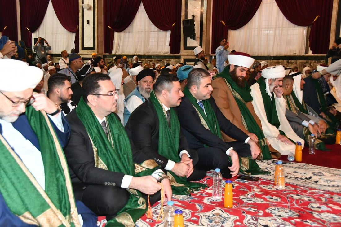صور: الوقف السني يحتفل بميلاد الشيخ الكيلاني في الحضرة القادرية