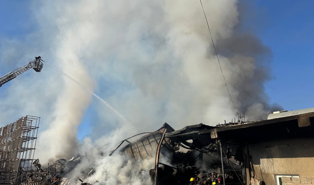 ئاگرەکەی کارگەی جپسی مارکۆ کۆنترۆڵکرا