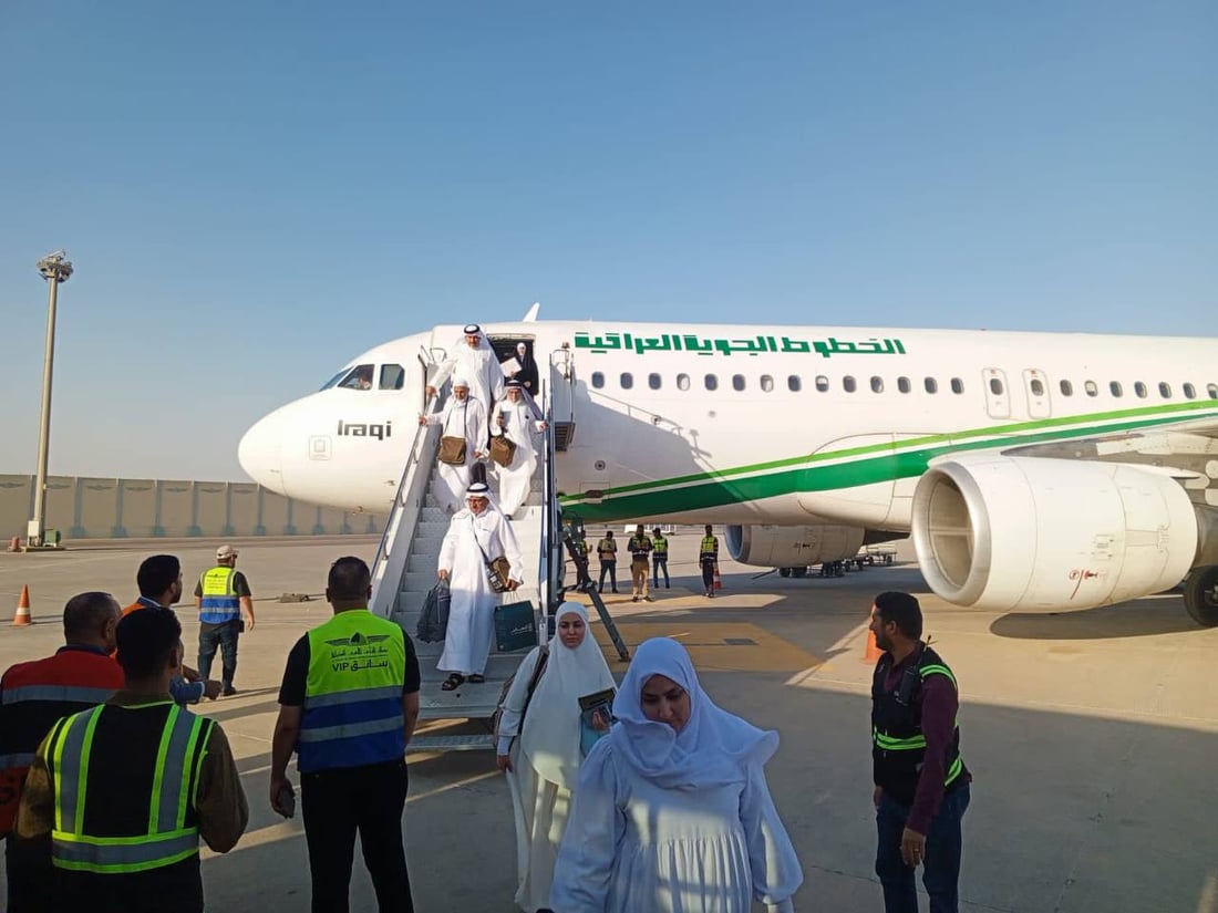 العراق ينجح بإعادة الحجاج قبل 5 أيام من جدولهم الزمني (صور)